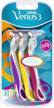 GILLETE VENUS WOMEN BLU3 3ماكينات 3 الوان