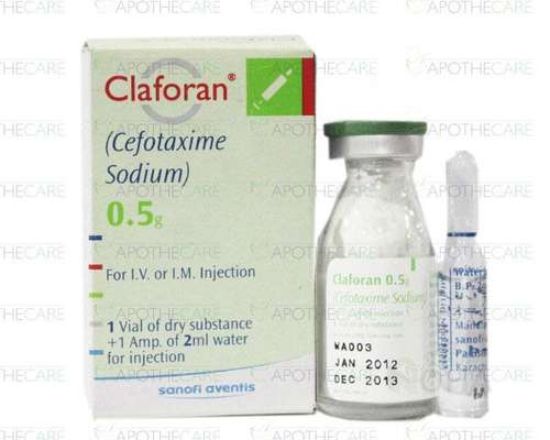 CLAFORAN 0.5 GM VIAL 27 LE