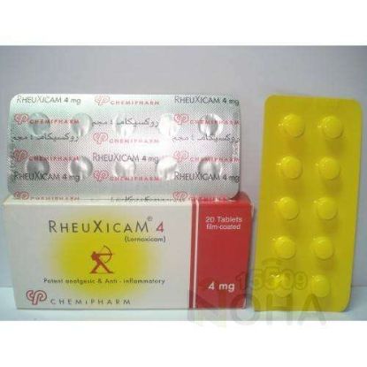 RHEUXICAM 4 MG TAB 25.5 LE