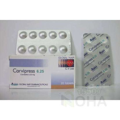 CARVIPRESS TAB 6.25 MG 13 LE