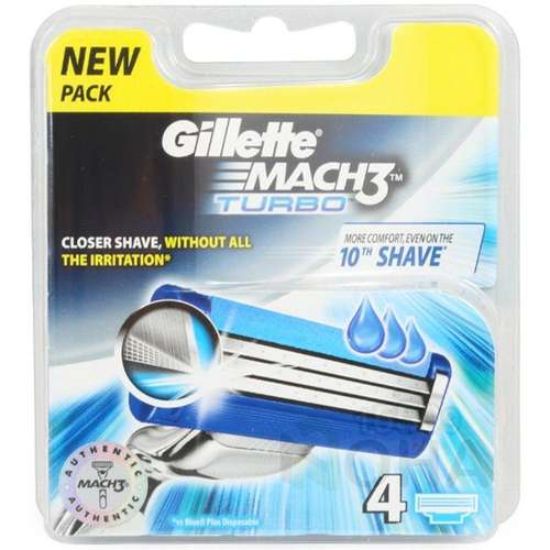 GILLETTE MACH3 TURBO 4 PC. امواس