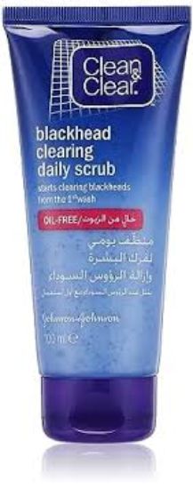 CLEAN& CLEAR BLACKHEAD DAILY SCRUB 100ML لرؤس سود