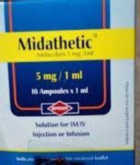 MIDATHETIC 5 MG 10 AMP 140 LE
