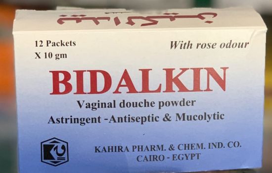 BIDALKIN VAGINAL DOUCHE POWDER 12 PACKETS 58 LE