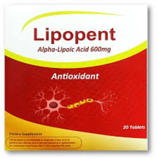 LIPOPENT 600 MG 20 TAB 100 LE