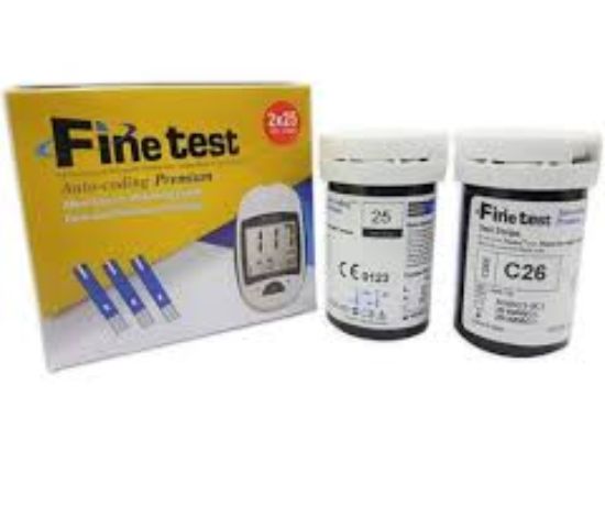 FINE TEST GLUCOSE TEST STRIPS 50 STRIP