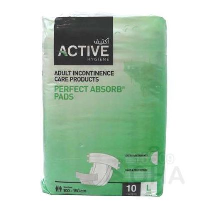 ACTIVE ADULT DIAPERS LARGE 10 PCS 100-150 CM