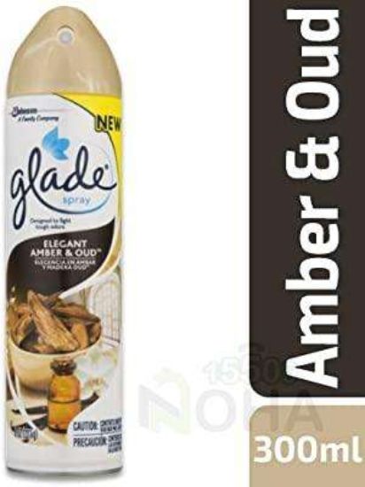 GLADE SPRAY 300ML بالعنبر والعود