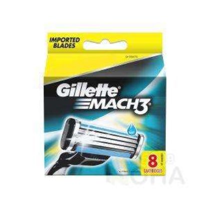 GILLETTE MACH3 8 PC. امواس