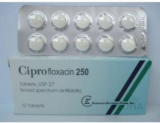 CIPROFLOXACIN 250 MG TAB 28 LE