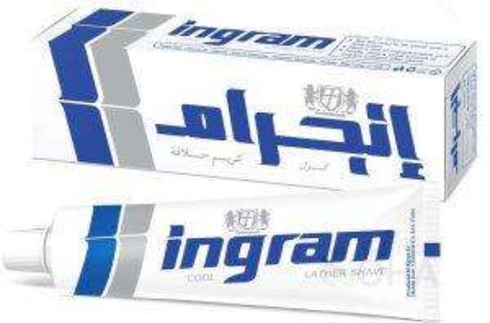 INGRAM SHAVING CREAM 60 ML الازرق