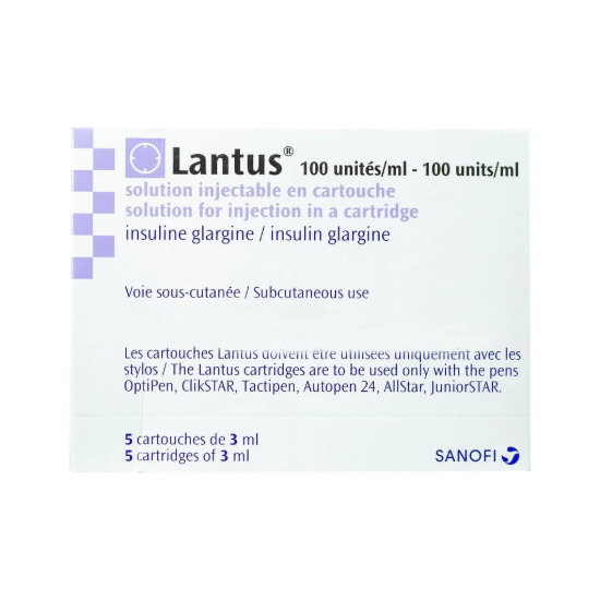 LANTUS 100 I.U-1 ML 3 ML 5 CARTRIDGES 1107 LE
