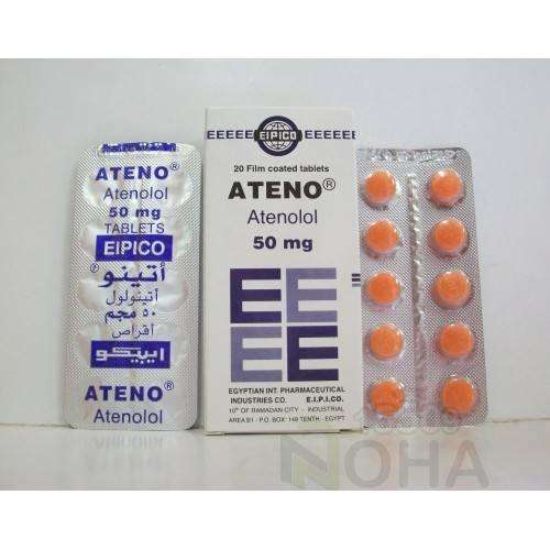 ATENO 50 MG 20 TAB 12 LE