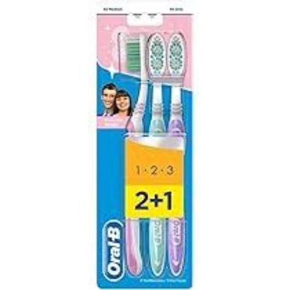 ORAL B DELICATE MEDIUM 2+1 FREE OFFER 25%فرشاة
