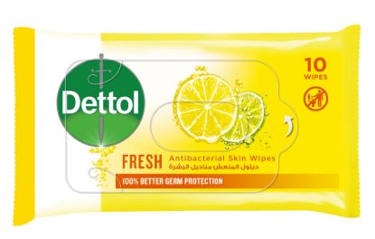 DETTOL SKIN WIPES FRESH, 10 TISSUES , OFFER