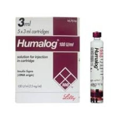 HUMALOG – 100 I U 5 CARTRIDGES 3 ML 904 LE