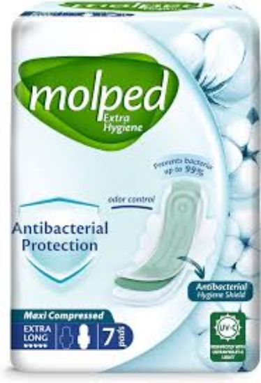 MOLPED MAXI EXTRA LONG ANTI BACTERIAL 7PADS