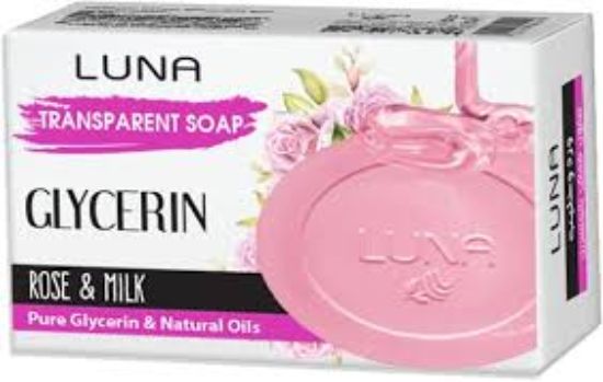LUNA GLYCERIN SOAP 100 GM ROSE AND MILK