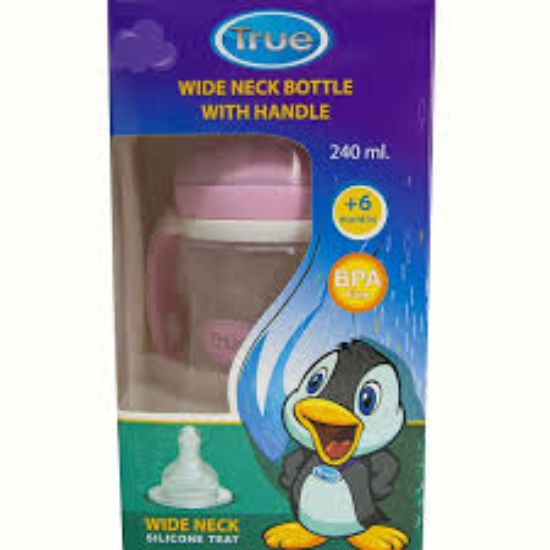 TRUE 240ML (ببرونه عنق عريض بيد (2022115