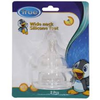 TRUE WIDE NECK SILICONE TEAT 2PCS (0+MONTH)2022336