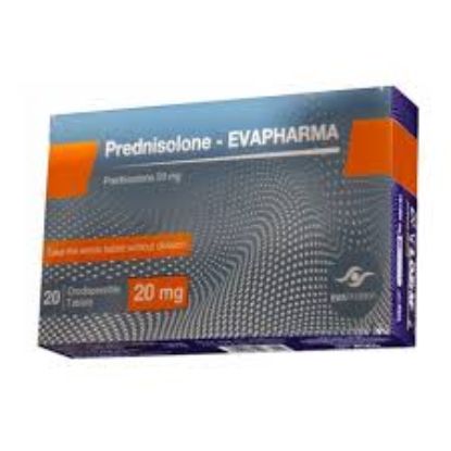 PREDNISOLONE-EVAPHARMA 20 MG 20 ORODISPERSIBLE TAB 115 LE