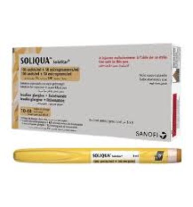 SOLIQUA SOLOSTAR 100 UNITS +50 3 ML 3 PEN (اصفر) 1770 LE