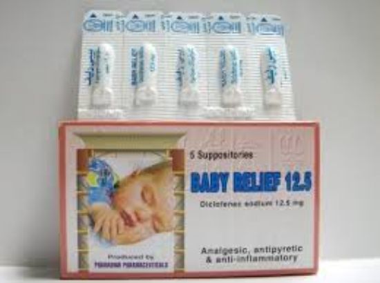 BABY RELIEF 12.5 MG SUPP 10 PCS 36 LE