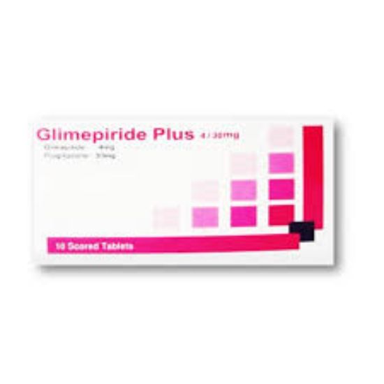 GLIMEPIRIDE-PLUS 4/30 MG 30 TAB 93 LE
