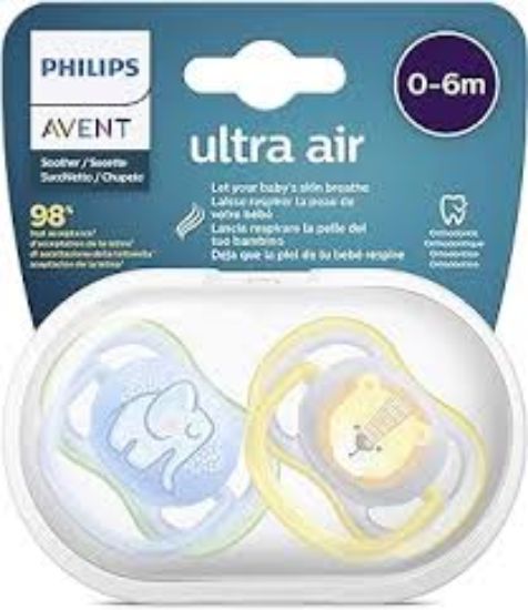 AVENT ULTRA AIR ANIMAL SOOTHERS (0-6M) 2PCS سكاته