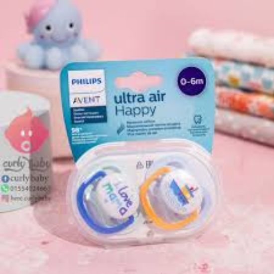 AVENT ULTRA AIR HAPPY SOOTHER 0-6M -2PCS سكاته