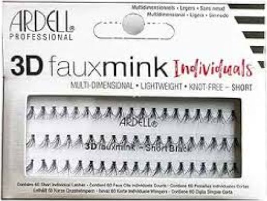 ARDELL 3D FAUX MINK INDIVIDUALS SHORT BLACK 18163