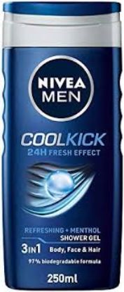 NIVEA SHOWER GEL FOR MEN COOL KICK 250 ML