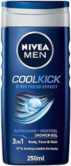 NIVEA SHOWER GEL FOR MEN COOL KICK 250 ML