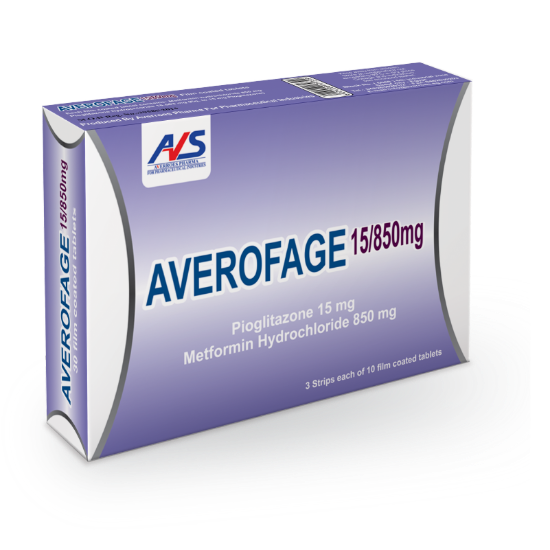 AVEROFAGE 15/850 MG 30 TAB 76.5 LE