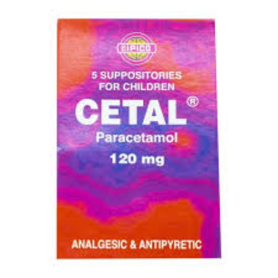 CETAL 120 MG 5 SUPP 7.5 LE