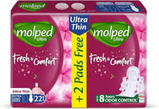 MOLPED ULTRA FRESH&COMFORT EXTRA LONG 22 +2 PADS
