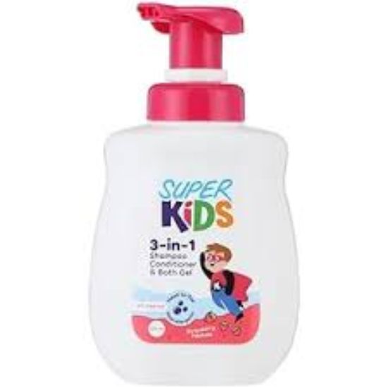 SUPER KIDS 3-IN-1500 ML SHAMP COND BATH