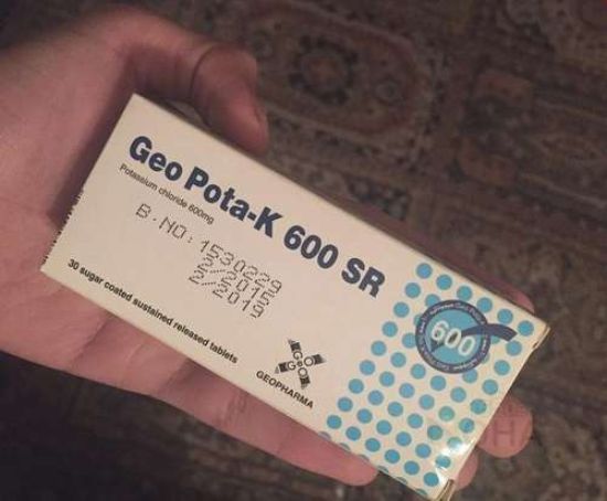 GEO POTA-K 600 SR 30 SUGAR TAB 60 LE