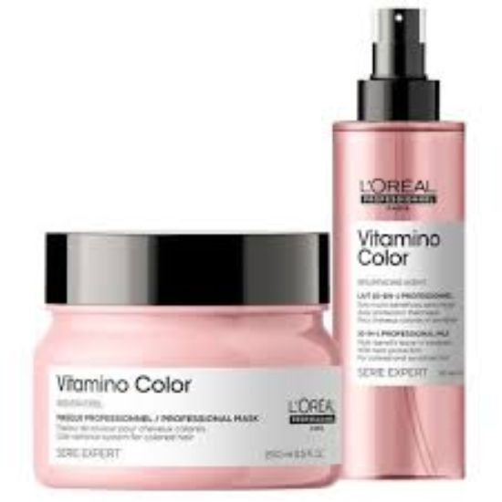 LOREAL SHAMPOO VITAMINO COLOR +MASK+SPRAY FREE