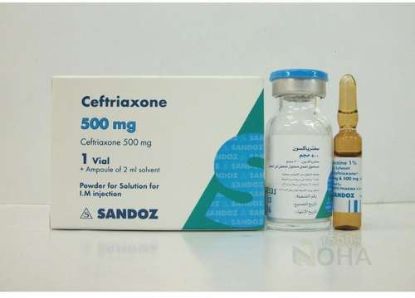 CEFTRIAXONE 0.5 GM VIAL IM 62 LE