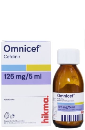 OMNICEF SUSP125 MG 80 ML 185 LE