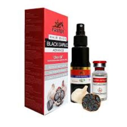 FASTER HAIR BACK BLACK GARLIC OILEX OIL 100ML احمر
