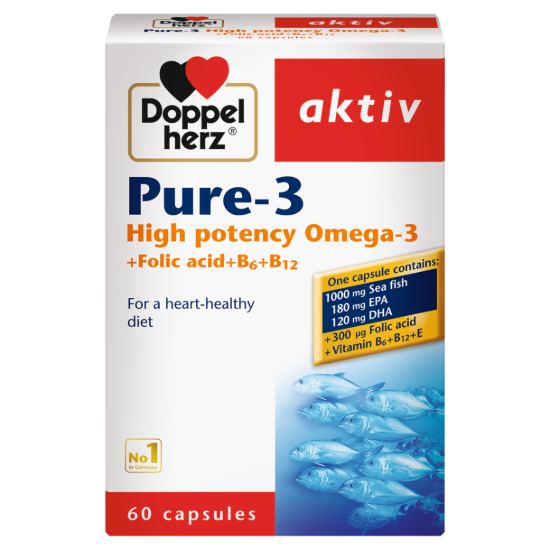 DOPPELHERZ AKTIV PURE-3 60 CAPSULES