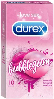 DUREX BUBBLE-GUM FLAVOURED CONDOMS 10S