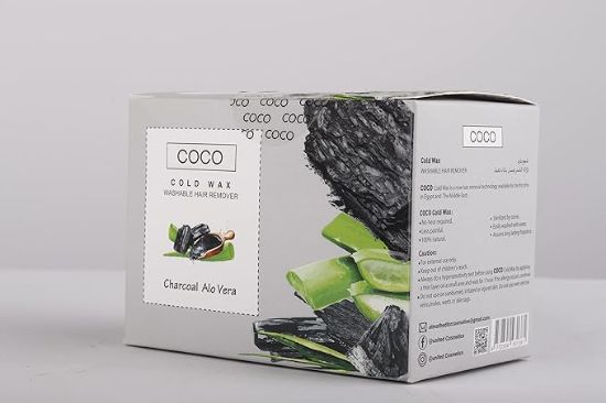 COCO COLD WAX CHARCOAL & ALOE VERA 250 GRAM