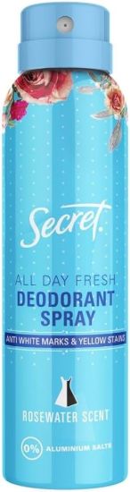 SECRET ROSEWATER DEODORANT SPRAY 150 ML