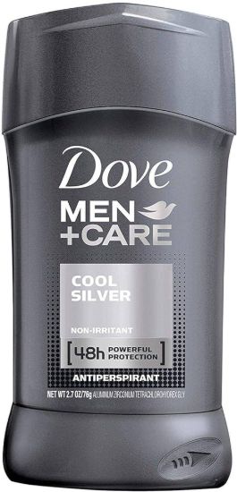 DOVE MEN'S ANTIPERSPIRANT DEODORANT STICK WITH COOL SILVER 76ML