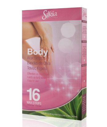 SILKIA BODY WAX STRIPS 16