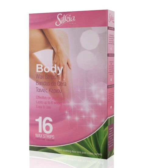 SILKIA BODY WAX STRIPS 16