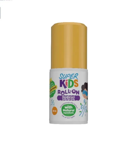 SUPER KIDS ROLL-ON DEODARNT SAFE FOR KIDS PINEAPPLE SCENT 30ML
